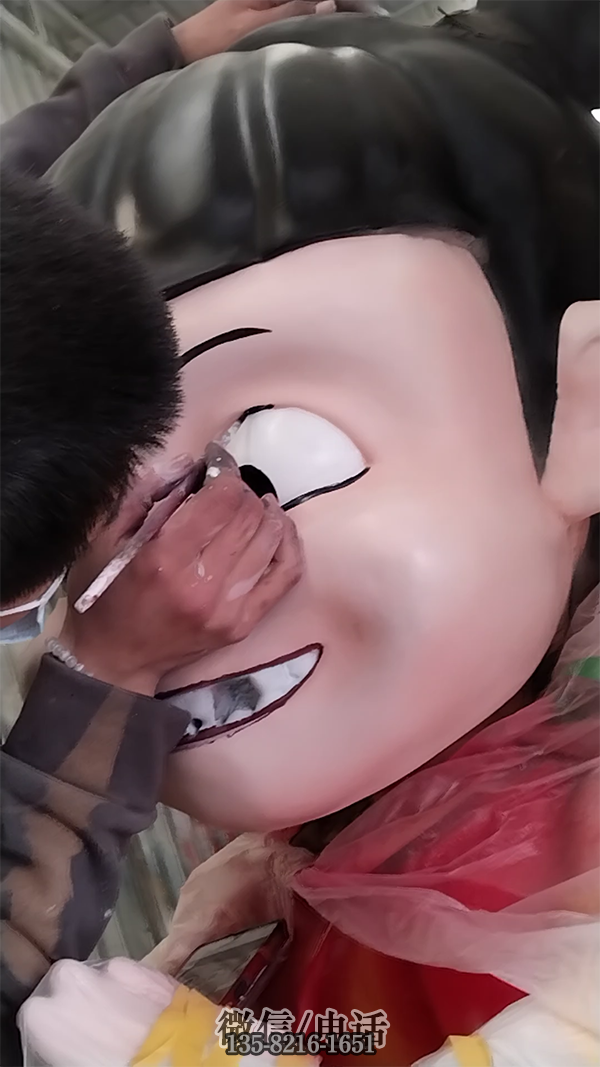 哪吒雕塑?chē)娖岵世L